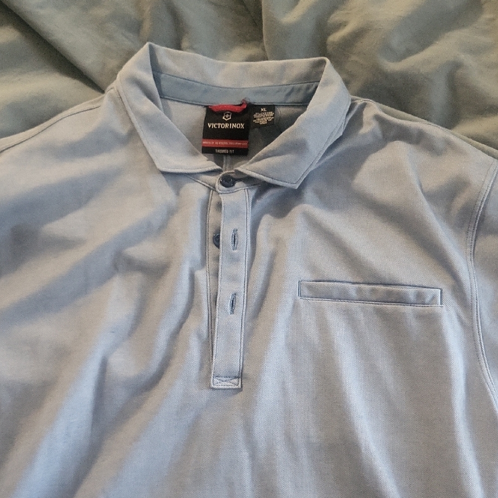 Victorinox Blue Polo Shirt Classic Style